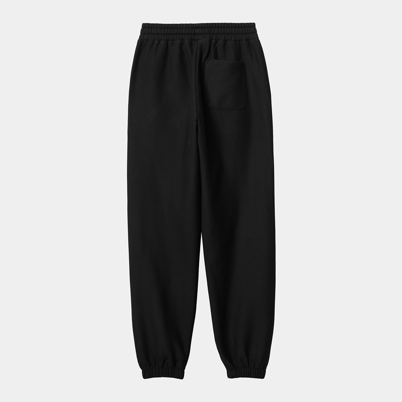 Black Women Carhartt American Script Pants | PMC-302518