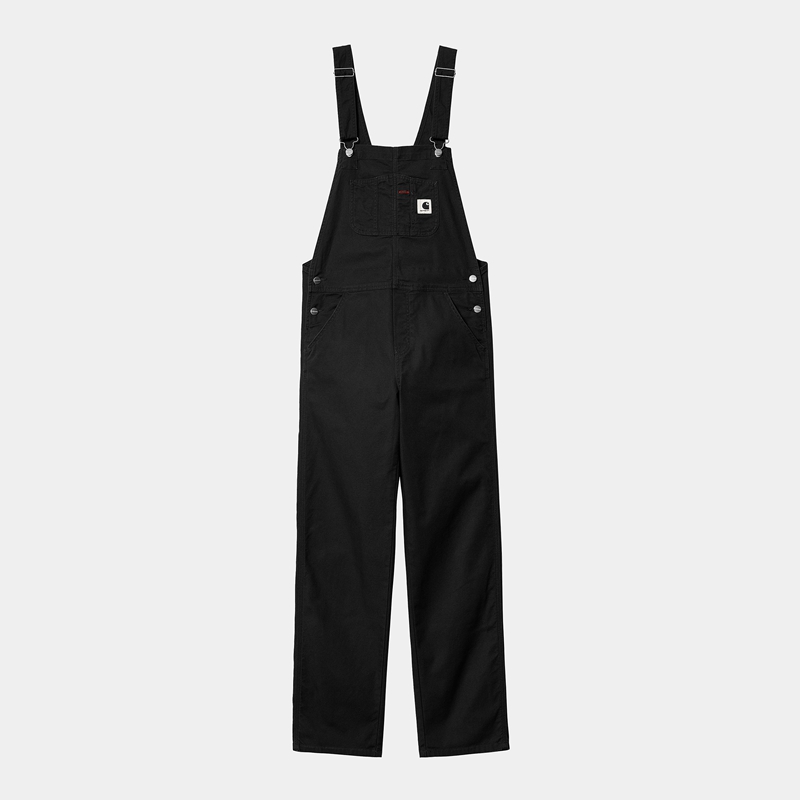 Black Women Carhartt Bib Straight Overalls | YOH-932704