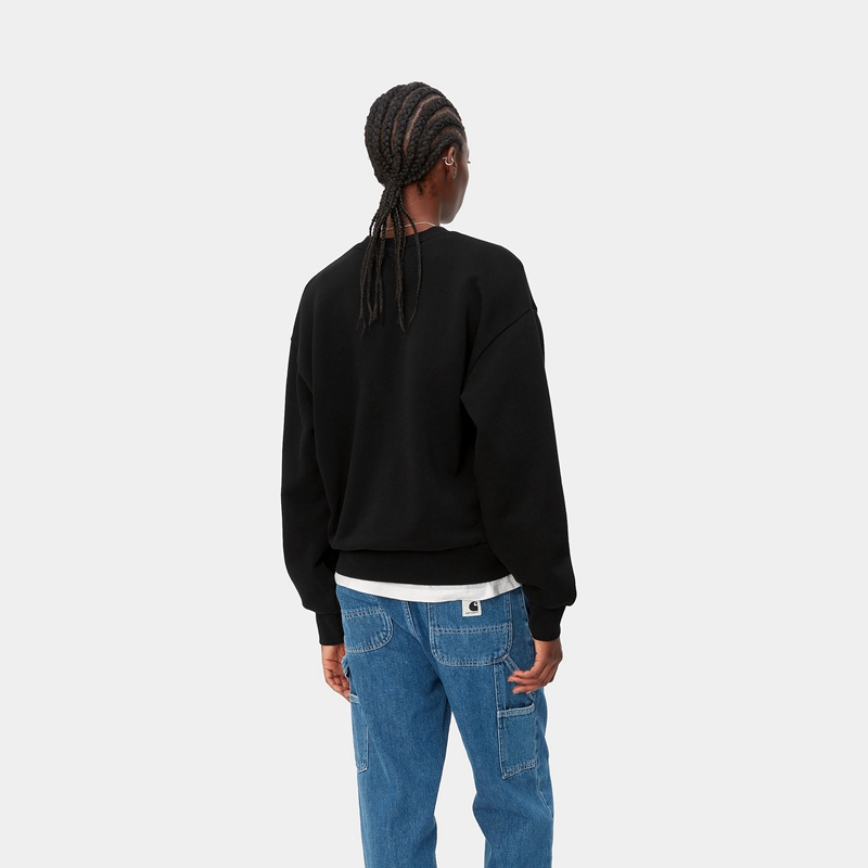 Black Women Carhartt Casey Sweatshirt | CRB-572649