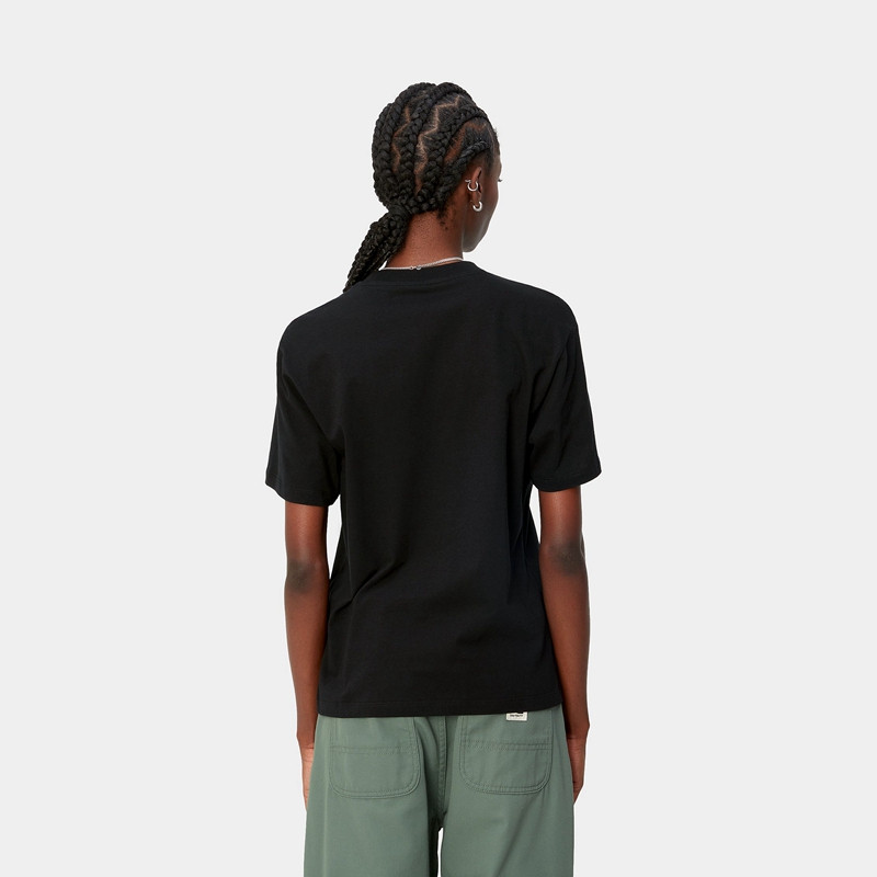 Black Women Carhartt Casey T-Shirt | ICO-830421