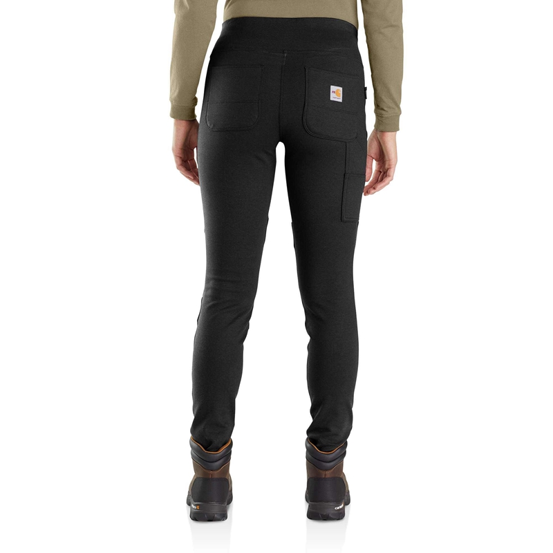 Black Women Carhartt Flame-Resistant Force® Midweight Pocket Leggings | MKW-218705