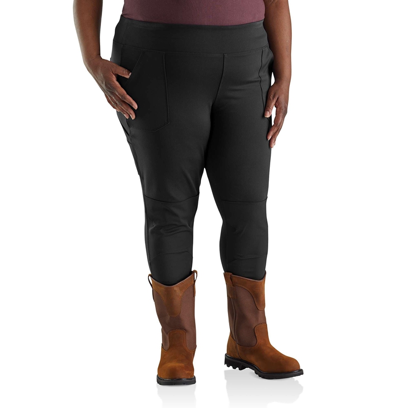 Black Women Carhartt Force® Midweight Pocket Leggings | DVI-768204