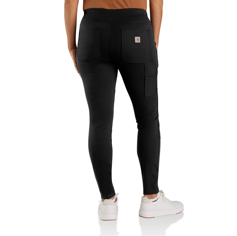 Black Women Carhartt Force® Midweight Pocket Leggings | DVI-768204