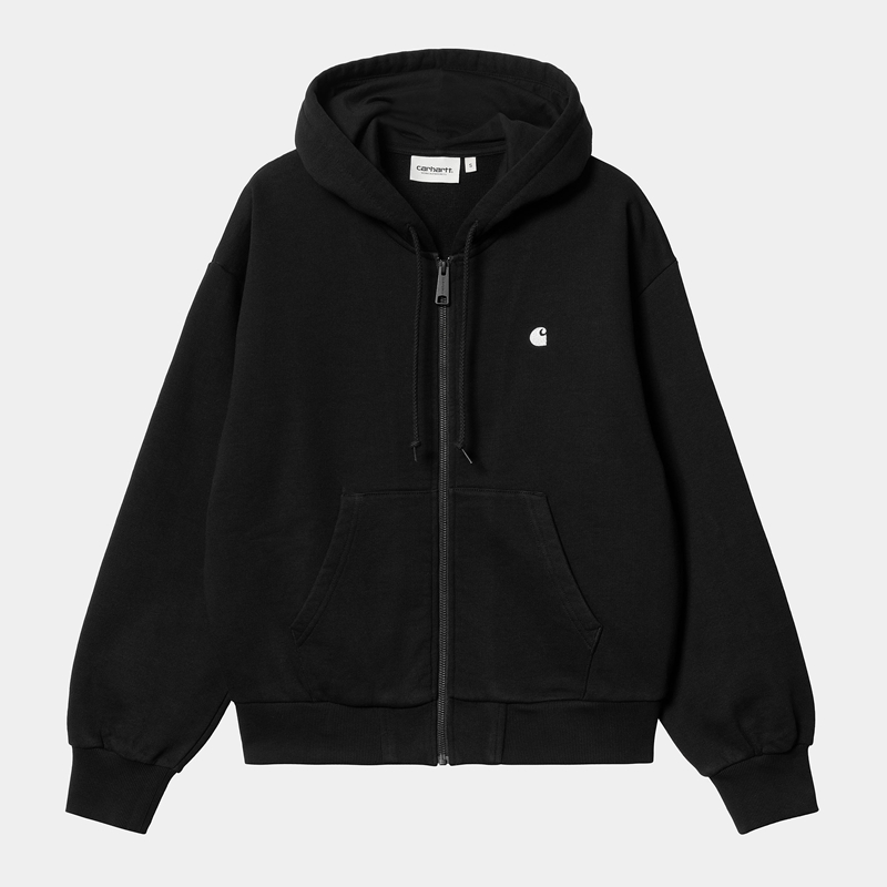 Black Women Carhartt Hooded Casey Jackets | BOE-235689