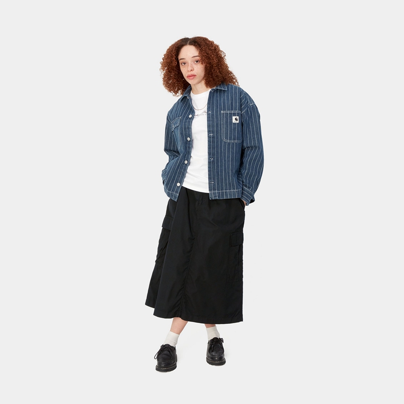 Black Women Carhartt Jet Cargo Skirts | XRW-491870