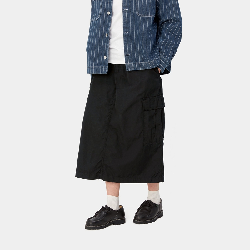 Black Women Carhartt Jet Cargo Skirts | XRW-491870