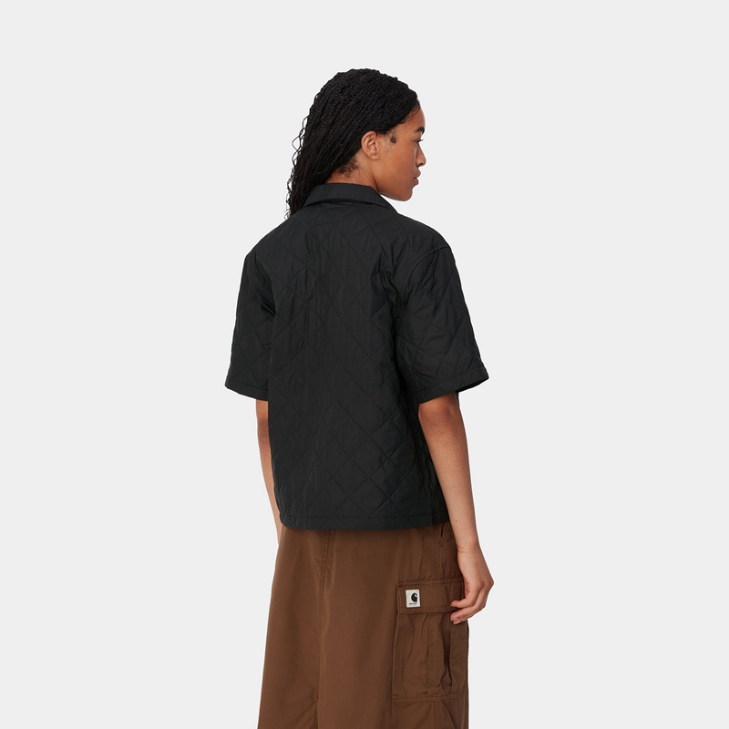 Black Women Carhartt Laurens Shirt Jackets | YDO-278513