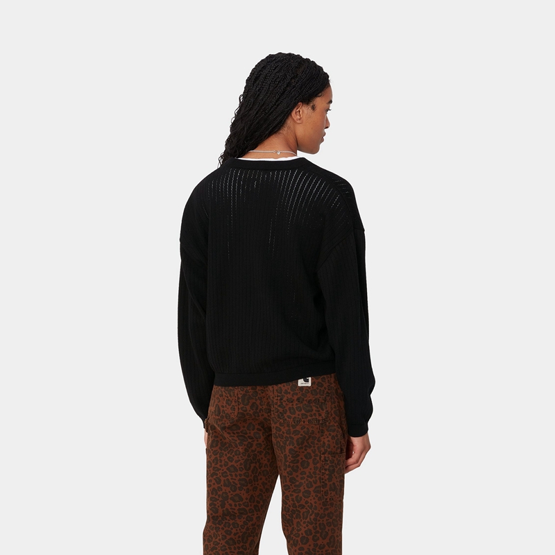 Black Women Carhartt Norlina Sweatshirt | JXU-937412