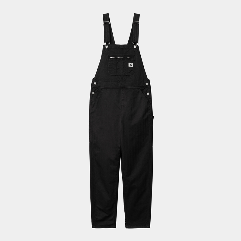 Black Women Carhartt Norris Bib Overalls | EUM-689430