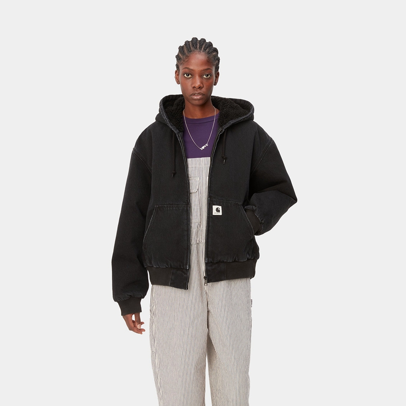 Black Women Carhartt OG Active Winter Jackets | HVJ-752308