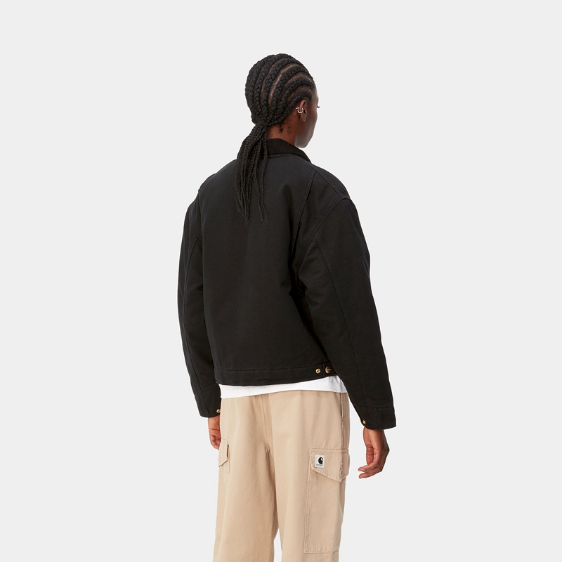 Black Women Carhartt OG Detroit Winter Jackets | GUD-805432