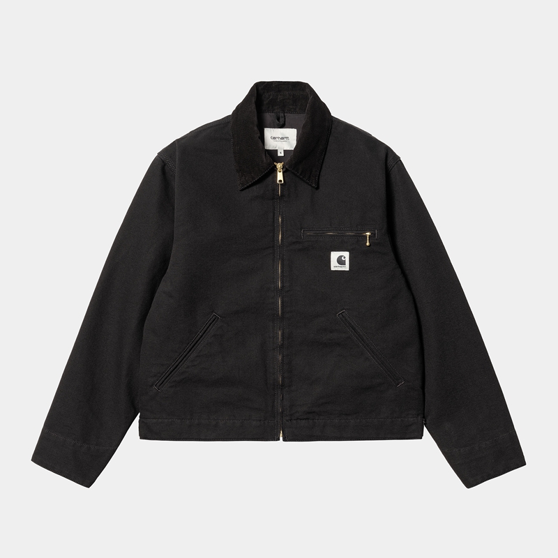 Black Women Carhartt OG Detroit Winter Jackets | GUD-805432