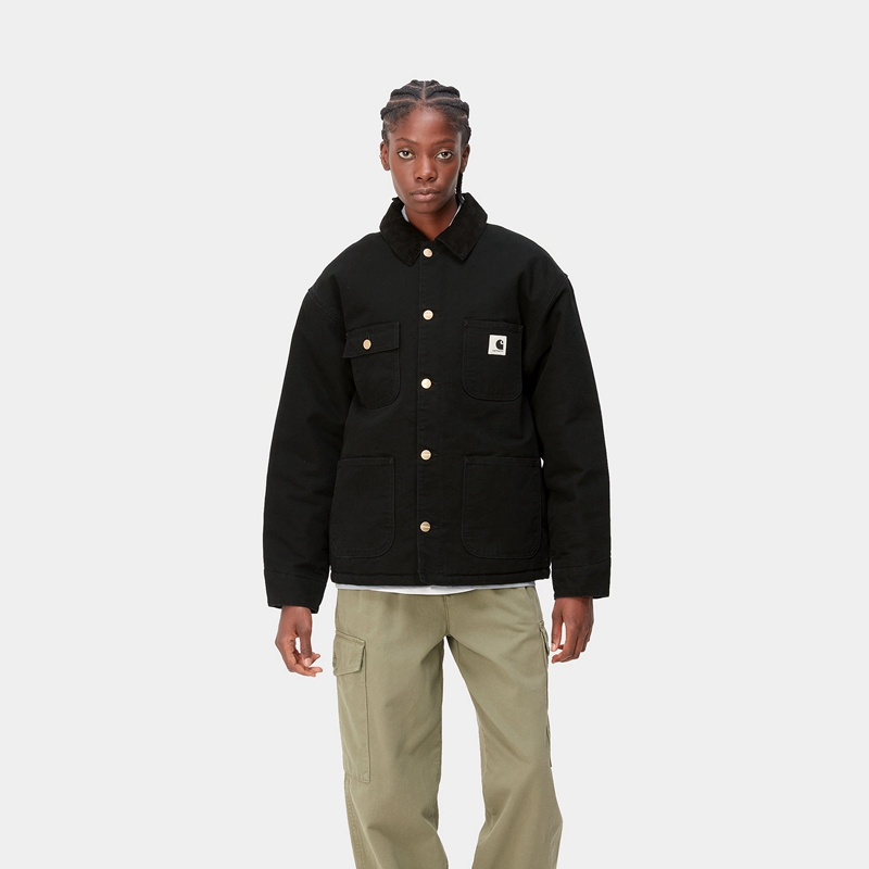 Black Women Carhartt OG Michigan Coats | DNY-963475