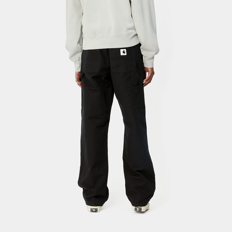 Black Women Carhartt Pierce Double Knee Pants | ZLF-684529