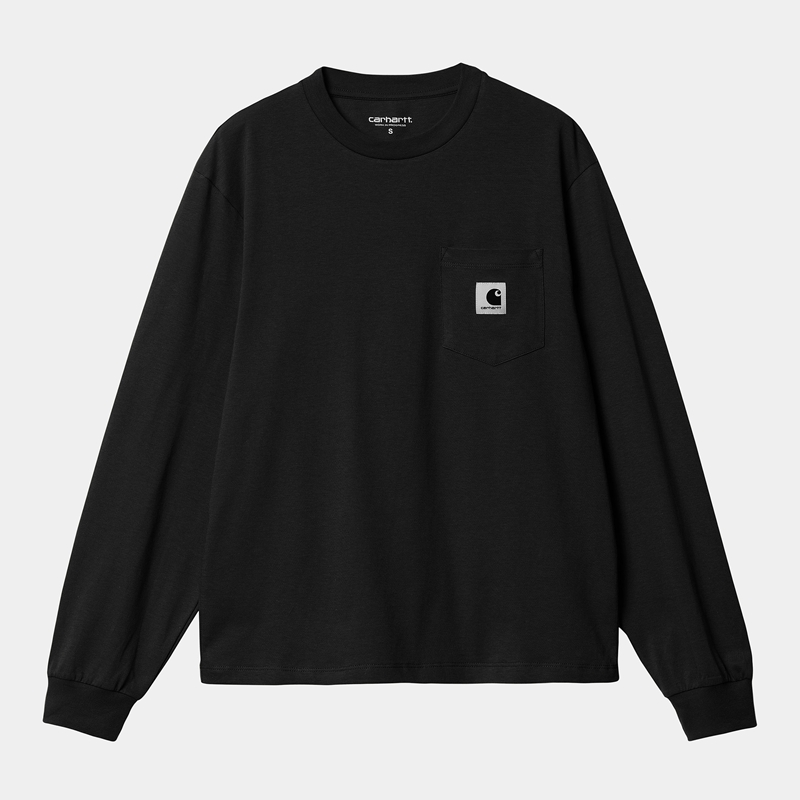 Black Women Carhartt Pocket T-Shirt | YLZ-410538