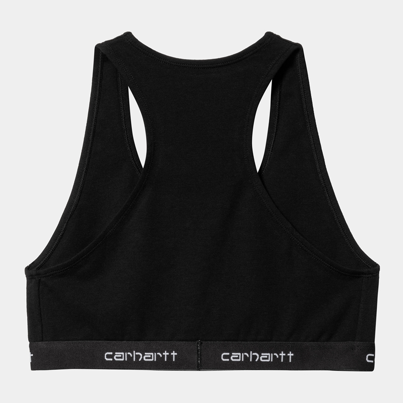 Black Women Carhartt Script Racer Tanks | QSZ-697835