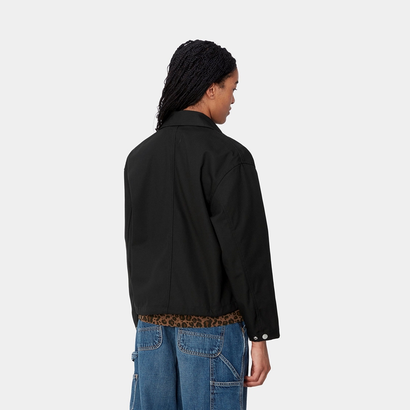 Black Women Carhartt Simple Shirt Jackets | ABK-508947