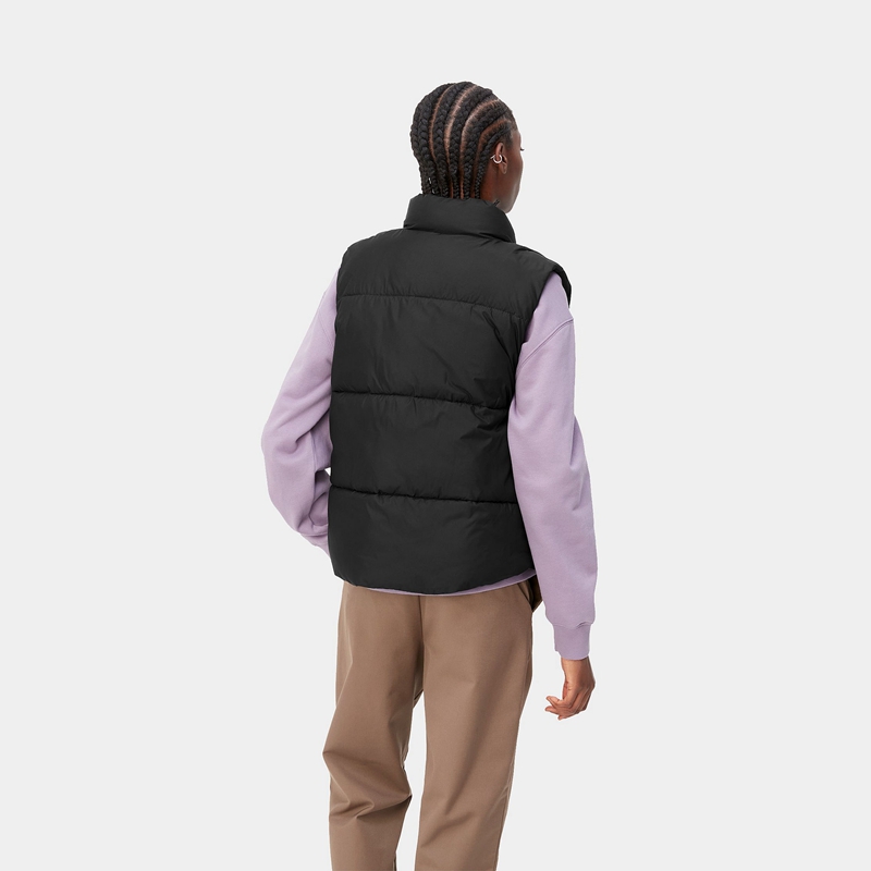 Black Women Carhartt Springfield Vest | TVI-819324