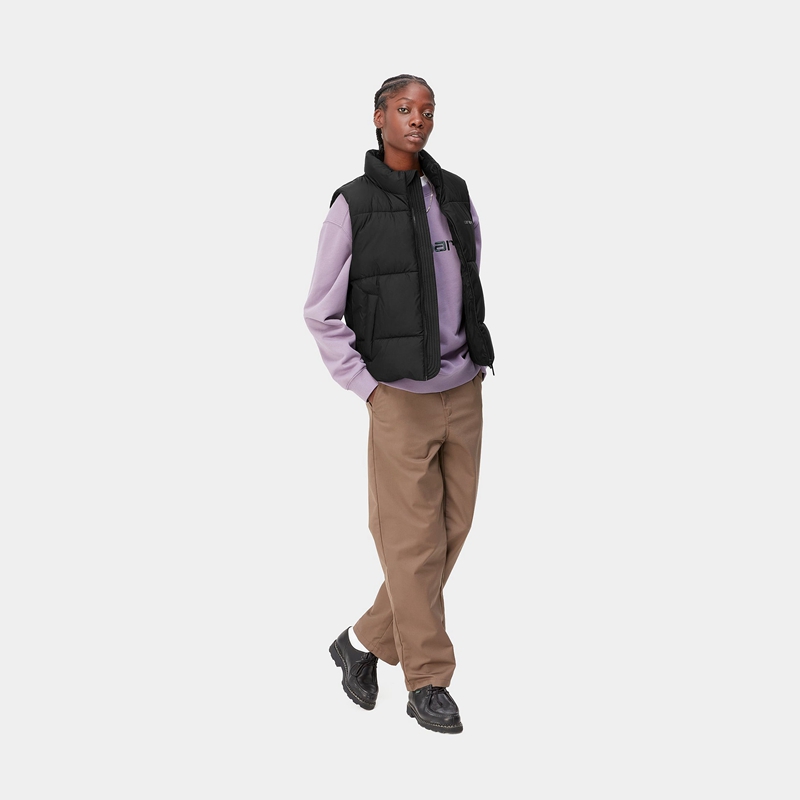 Black Women Carhartt Springfield Vest | TVI-819324