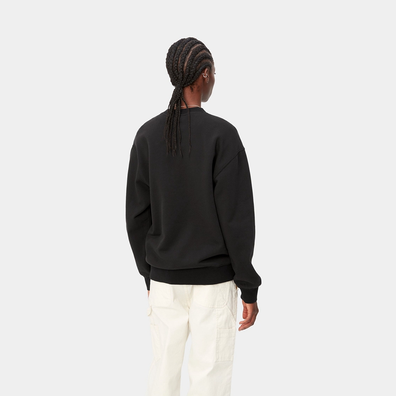 Black Women Carhartt W' Sweatshirt | ZWV-234168