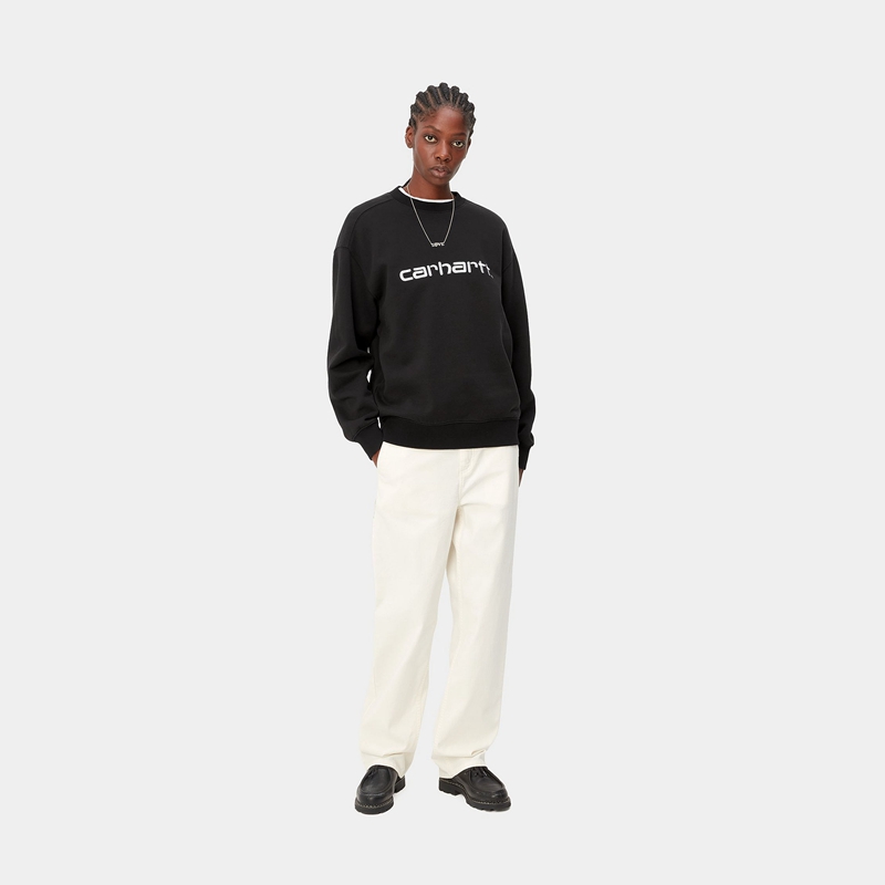 Black Women Carhartt W' Sweatshirt | ZWV-234168