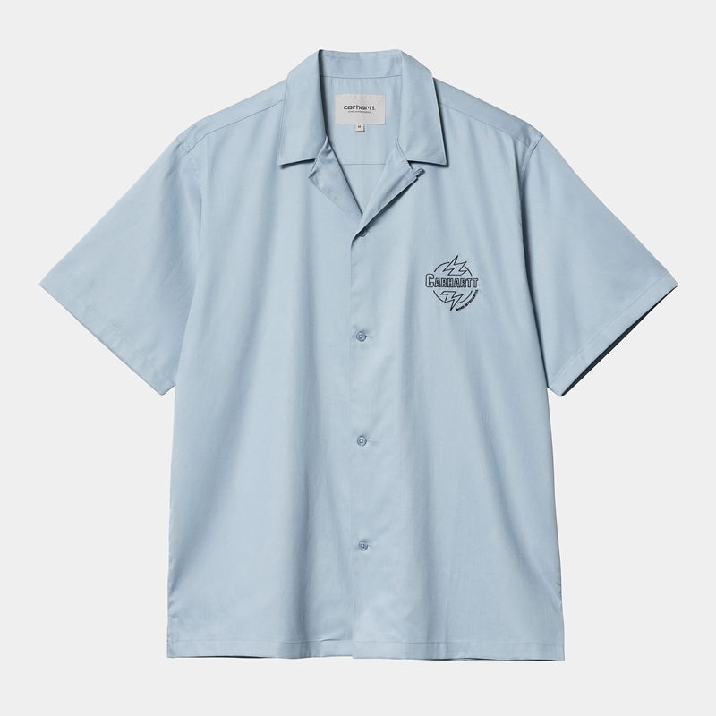 Blue Men Carhartt Ablaze Shirts | UDW-263409