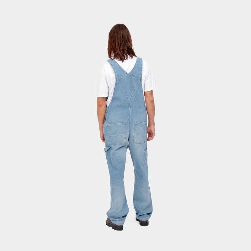 Blue Men Carhartt BIB Overalls | NWD-678059