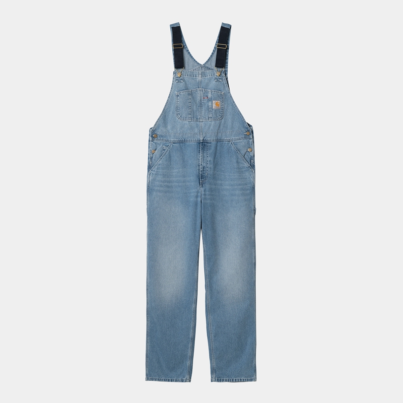 Blue Men Carhartt BIB Overalls | NWD-678059