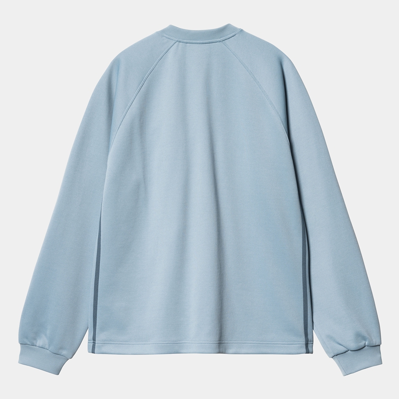 Blue Men Carhartt Bolan V-Neck Sweatshirt | JNH-413560