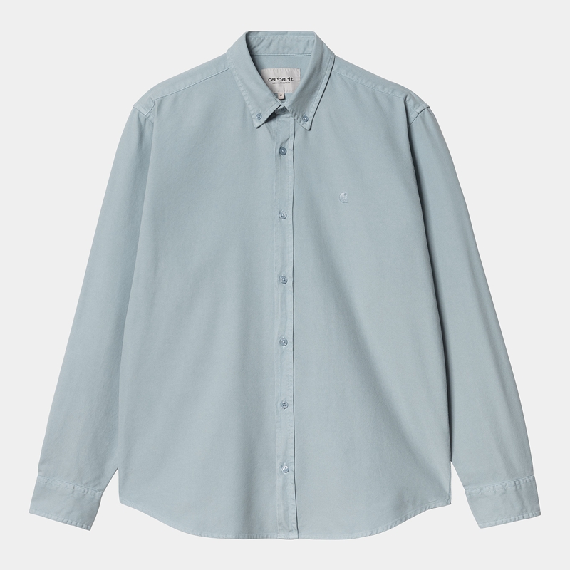 Blue Men Carhartt Bolton Shirts | OJQ-538470