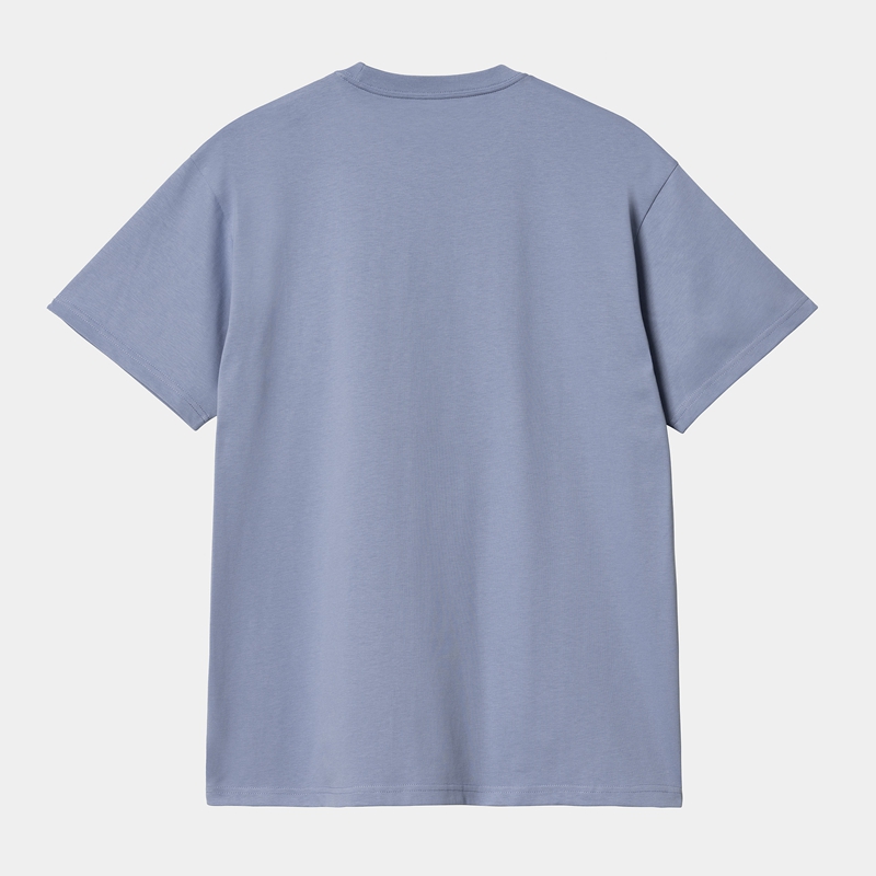 Blue Men Carhartt Chase T-Shirt | VOY-291406