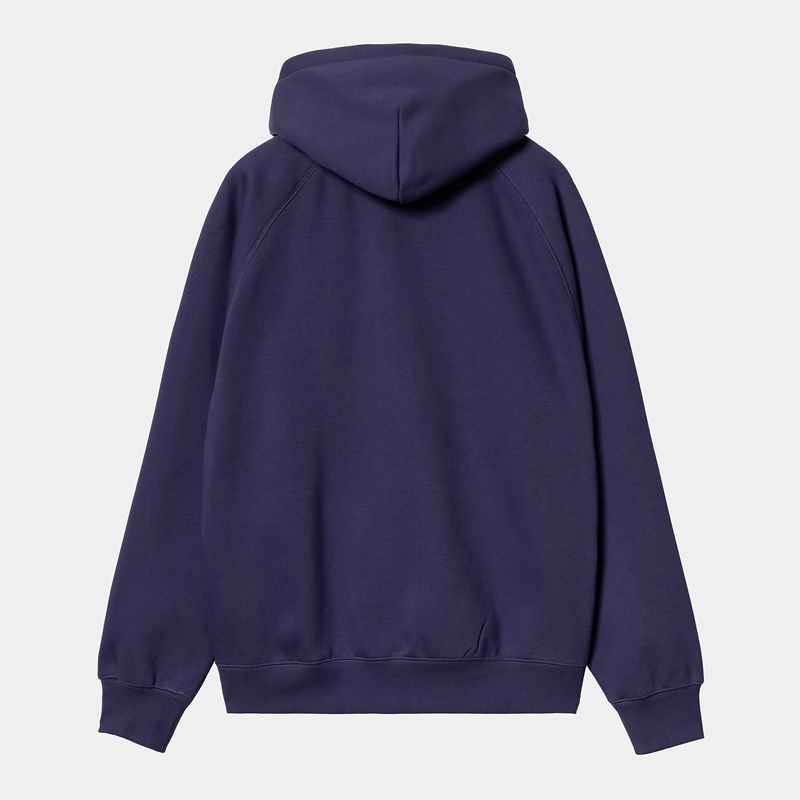 Blue Men Carhartt Hooded Yute Sweatshirt | IBN-519038