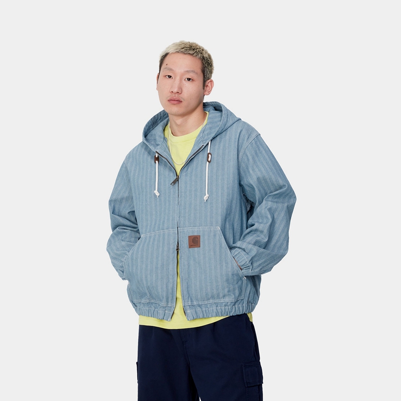 Blue Men Carhartt Menard Hoodie | HBF-231970