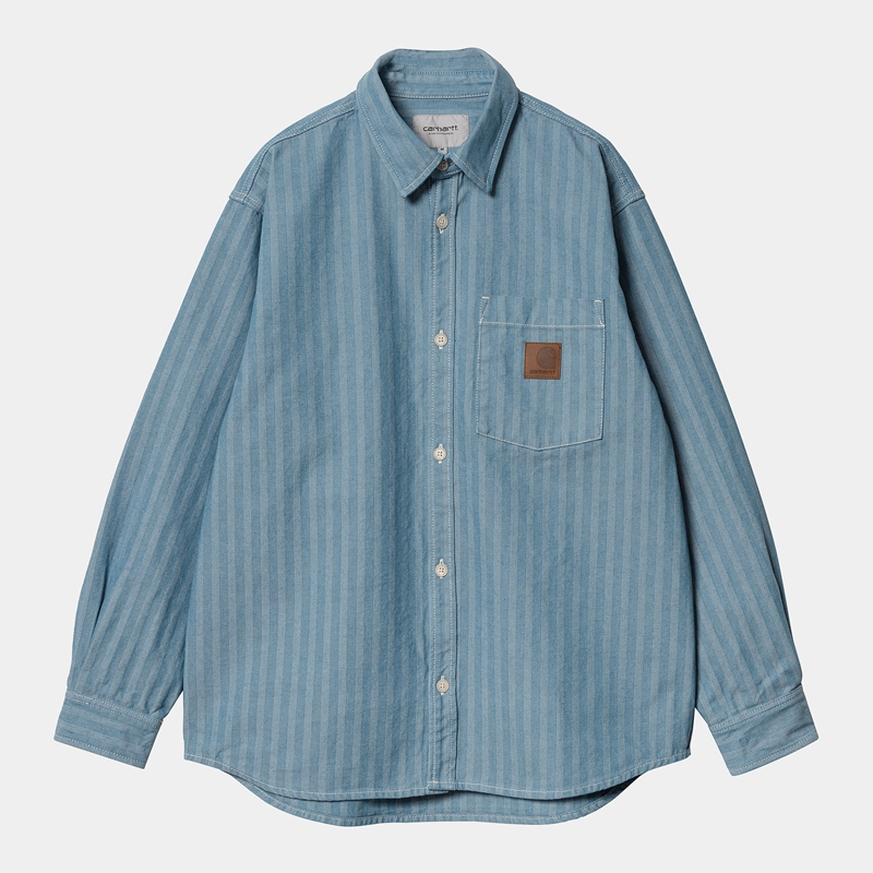 Blue Men Carhartt Menard Shirt Jackets | WKT-201874