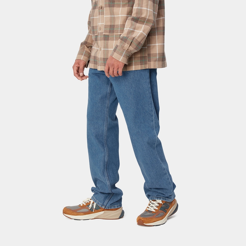 Blue Men Carhartt Nolan Pants | NCT-365904