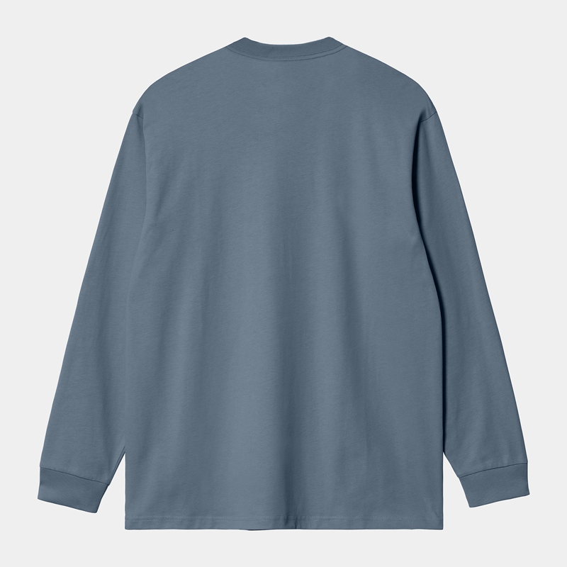 Blue Men Carhartt Pocket Sweatshirt | HPE-596823