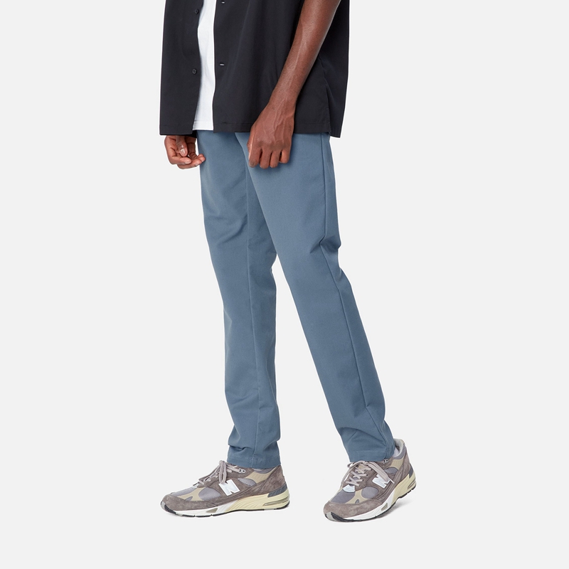 Blue Men Carhartt Sid Pants | FPB-462038