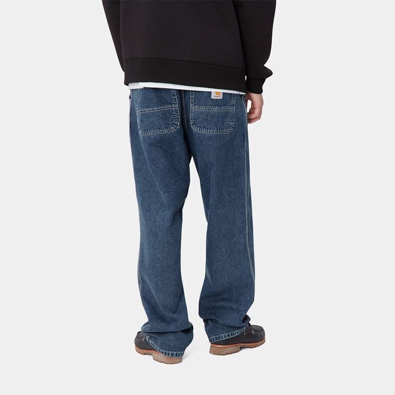 Blue Men Carhartt Simple Pants | EYQ-562879