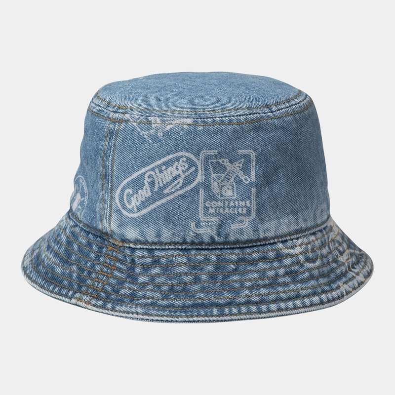 Blue Men Carhartt Stamp Bucket Hats | HWX-970541