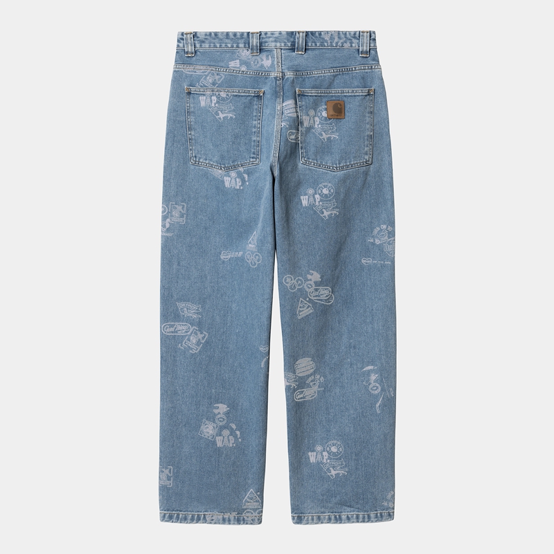 Blue Men Carhartt Stamp Pants | EJD-248657