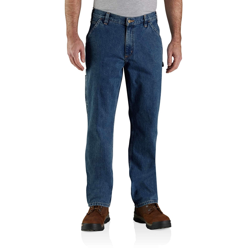 Blue Men Carhartt Utility Jeans | UOX-689157