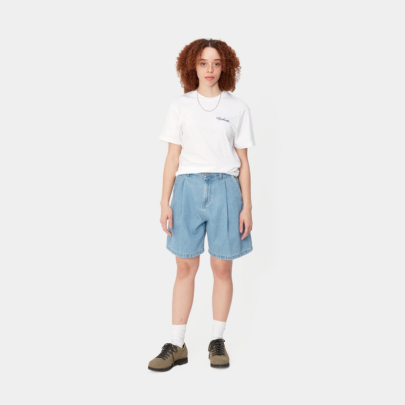 Blue Women Carhartt Alta Shorts | APG-902631