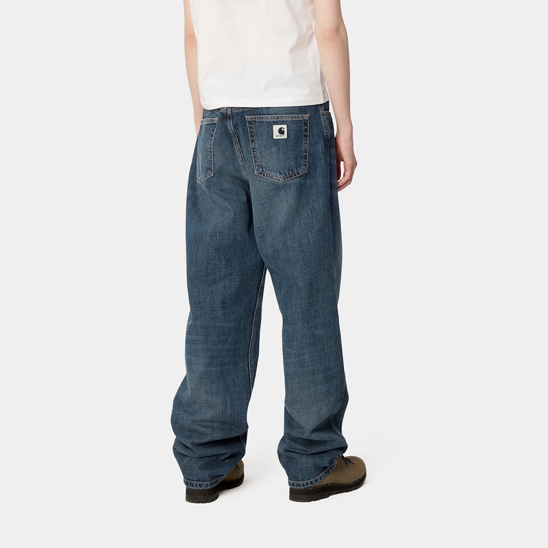 Blue Women Carhartt Barnwell Pants | CAH-356701