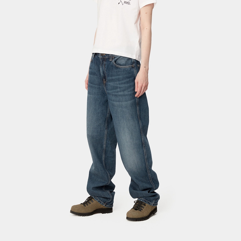 Blue Women Carhartt Barnwell Pants | CAH-356701