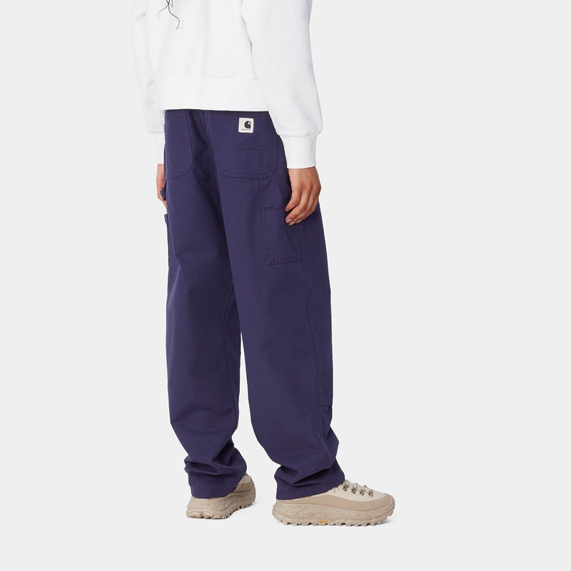 Blue Women Carhartt Brandon Double Knee Pants | FKJ-975820