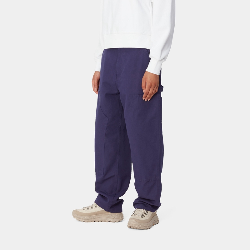 Blue Women Carhartt Brandon Double Knee Pants | FKJ-975820