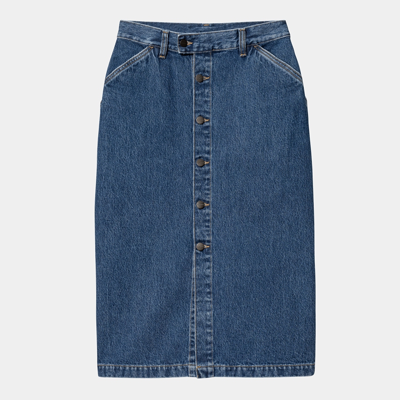 Blue Women Carhartt Colby Skirts | PES-285679