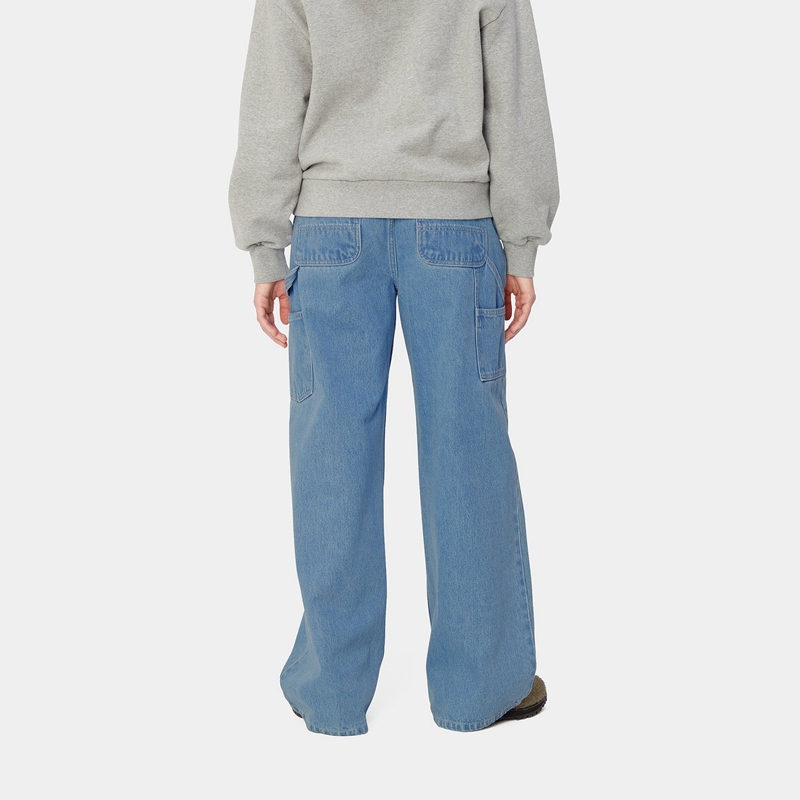 Blue Women Carhartt Jens Pants | HPY-374682