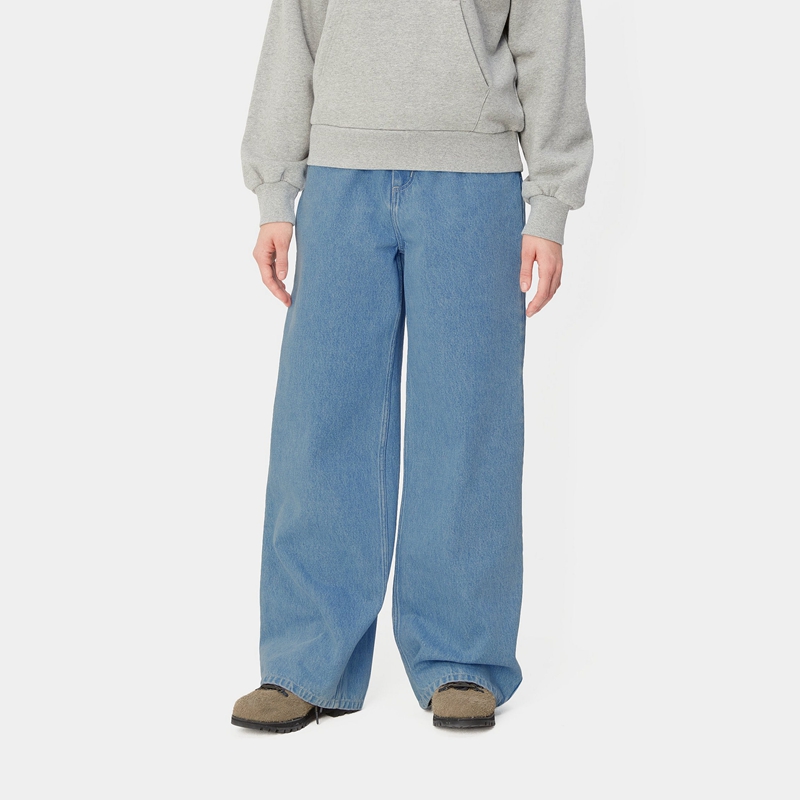 Blue Women Carhartt Jens Pants | HPY-374682