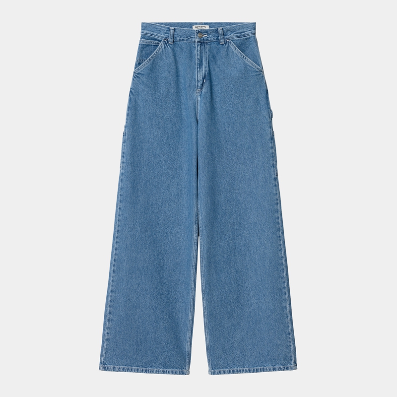 Blue Women Carhartt Jens Pants | HXJ-715083